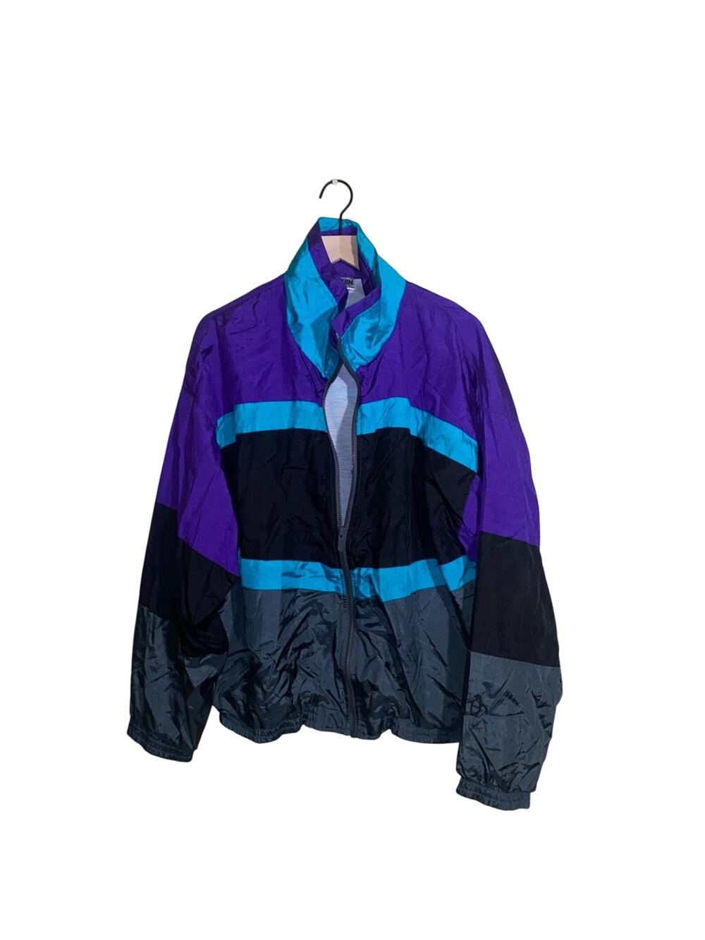 VNTG PENGUIN zip up windbreaker jacket XL